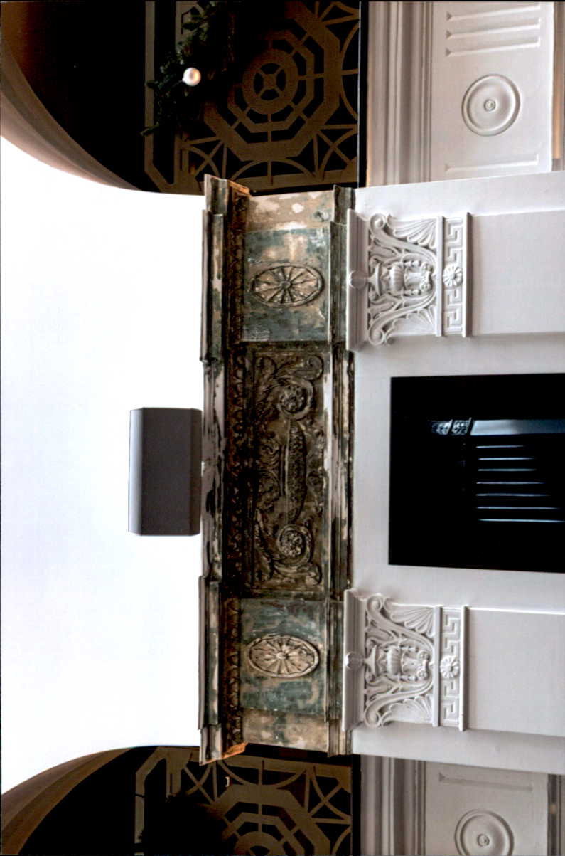 Hotel Mayfair architectural details, paint removed